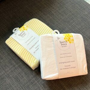 2 New Burt’s bees changing pad covers